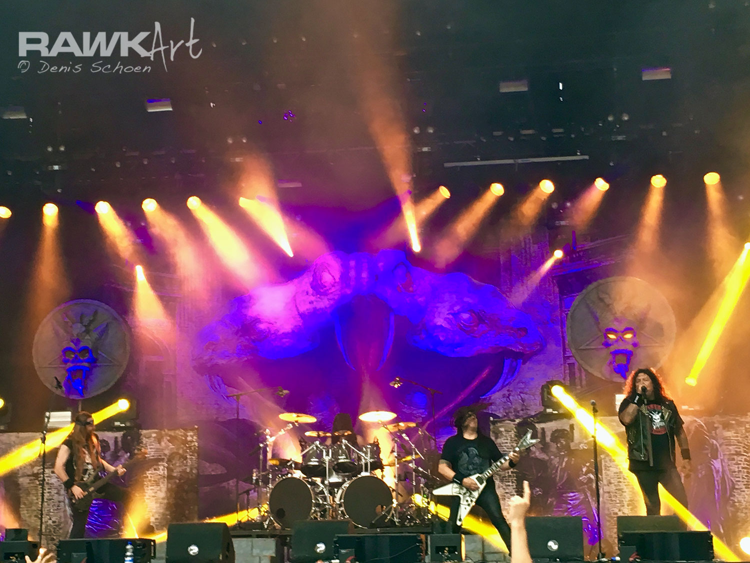 Testament at Dynamo Metal Fest 2017, during their 'Brotherhood of the Snake-Tour'